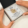 Interlocking Hearts Necklace 18K Yellow Gold Finish | 2 | Personalized To My Yiayia Necklace From Granddaughter Thank You Lion Yiayia Gift For Mothers Day Birthday Gift Christmas For Yiayia Gift Box Message Card | siriusteestore