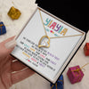 Forever Love Necklace 18K Yellow Gold Finish | 2 | Personalized To My Yiayia Necklace From Grandkids Granddaughter We Squeezed This Necklace Yiayia Birthday Mothers Day Customized Gift Box Message Card | siriusteestore