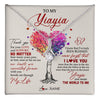 Alluring Beauty Necklace 14K White Gold Finish | 1 | Personalized To My Yiayia Necklace From Grandkids Never Forget That I Love You You Mean The World Yiayia Birthday Mothers Day Customized Gift Box Message Card | siriusteestore