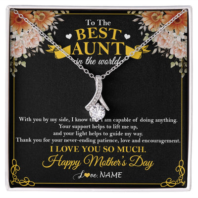 Personalized Gift for AUNT to Us You Are the World Poem Custom 