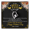 Forever Love Necklace | Personalized To The Best Titi In The World Necklace From Niece Nephew Thank You I Love You So Much Titi Happy Mothers Day Customized Gift Box Message Card | siriusteestore