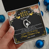 Forever Love Necklace | Personalized To The Best Titi In The World Necklace From Niece Nephew Thank You I Love You So Much Titi Happy Mothers Day Customized Gift Box Message Card | siriusteestore
