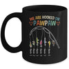 Personalized We Are Hooked On Pawpaw Fishing Custom Grandkids Name Fathers Day For Men Birthday Christmas Mug | siriusteestore