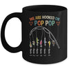 Personalized We Are Hooked On Pop Pop Fishing Custom Grandkids Name Fathers Day For Men Birthday Christmas Mug | siriusteestore