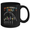 Personalized We Are Hooked On Uncle Fishing Custom Kids Name Fathers Day For Men Birthday Christmas Mug | siriusteestore