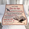 Personalized to My Son in Law Blanket from Mother in Law I Did Not Get to Choose You That Honor Eagle Son In Low Birthday Christmas Customized Fleece Blanket | siriusteestore