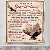 Personalized to My Son in Law Blanket from Mother in Law I Did Not Get to Choose You That Honor Eagle Son In Low Birthday Christmas Customized Fleece Blanket | siriusteestore