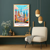 Philadelphia Travel Print Poster Retro Pennsylvania Souvenir Wall Art Landscape Painting Picture Suitable For Home Room Living Room Bedroom Aesthetic Decor Unframed | siriusteestore