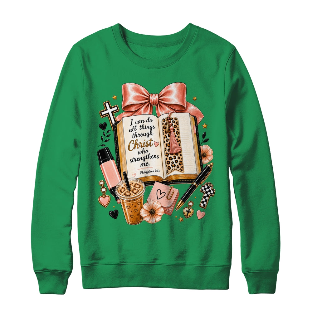 Philippians 4 13 Christian I Can Do All Things Christ Faith Shirt & Sweatshirt | siriusteestore