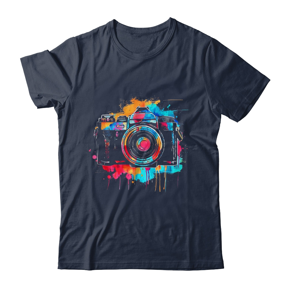 Photography Design Men Women Watercolor Camera Photographer Shirt & Tank Top | siriusteestore