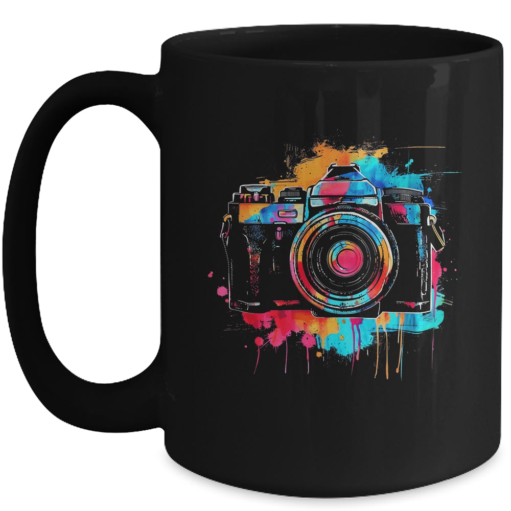Photography Design Men Women Watercolor Camera Photographer Mug | siriusteestore