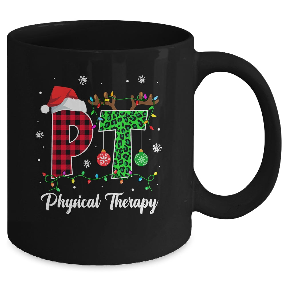 Physical Therapy Christmas Santa Hat PT Therapist Xmas Mug | siriusteestore