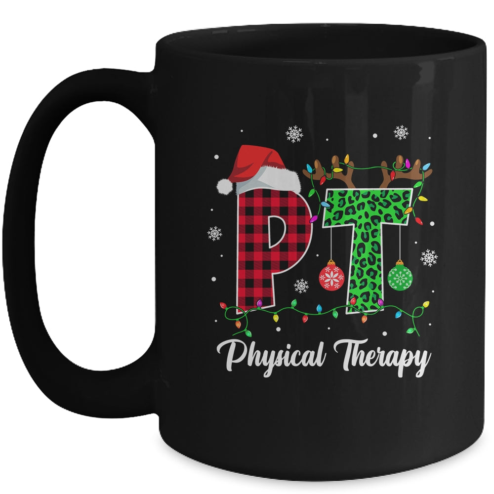 Physical Therapy Christmas Santa Hat PT Therapist Xmas Mug | siriusteestore