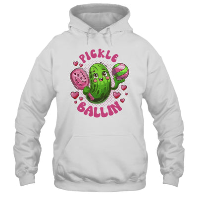 Pickle Ballin Cute Pickleball Women Girls Pickleball Lovers Shirt & Tank Top | siriusteestore