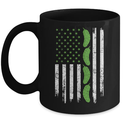 Pickle Cucumber US American Flag For Pickle Lovers Men Women Mug | siriusteestore