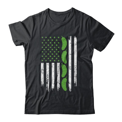 Pickle Cucumber US American Flag For Pickle Lovers Men Women Shirt & Tank Top | siriusteestore