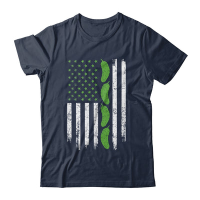 Pickle Cucumber US American Flag For Pickle Lovers Men Women Shirt & Tank Top | siriusteestore