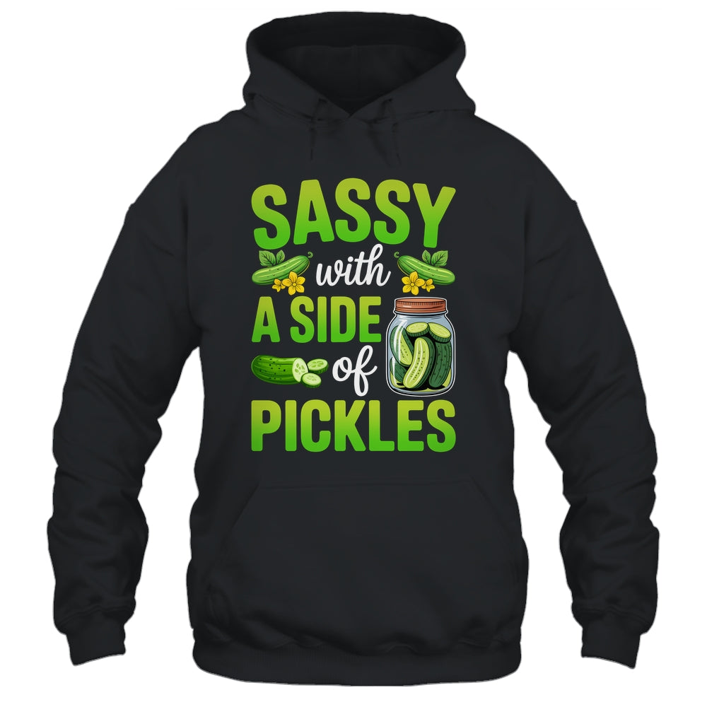 Pickle Lover Funny Sassy With A Side Of Pickles Shirt & Tank Top | siriusteestore