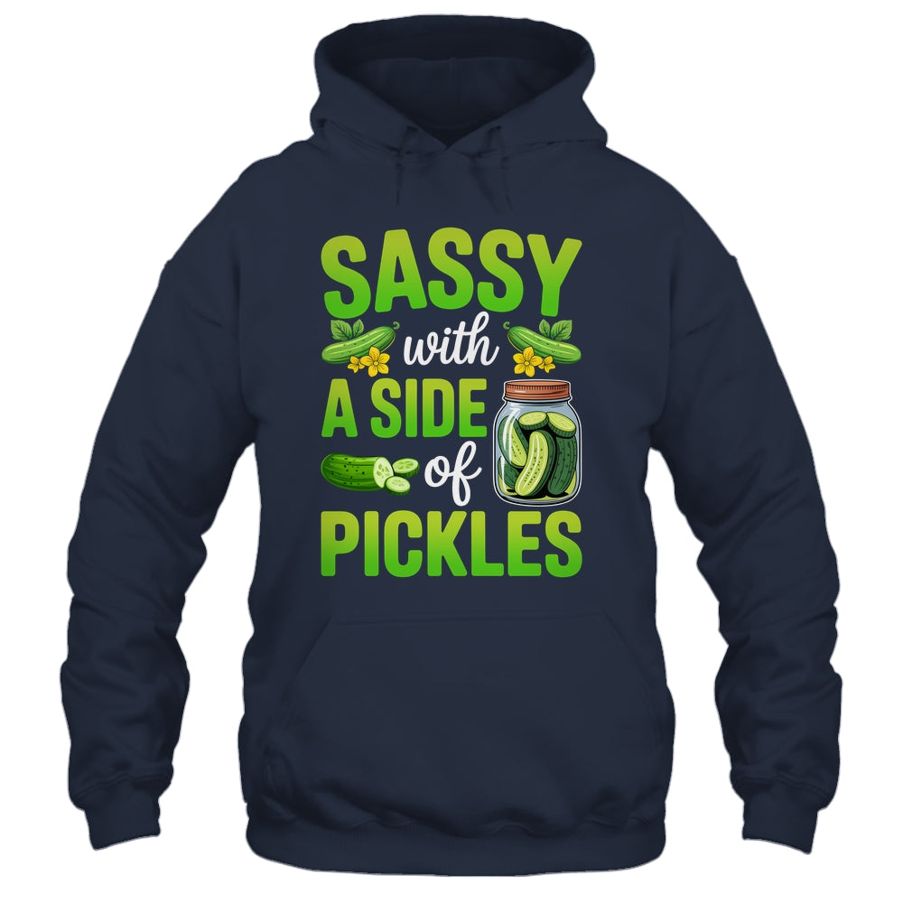 Pickle Lover Funny Sassy With A Side Of Pickles Shirt & Tank Top | siriusteestore