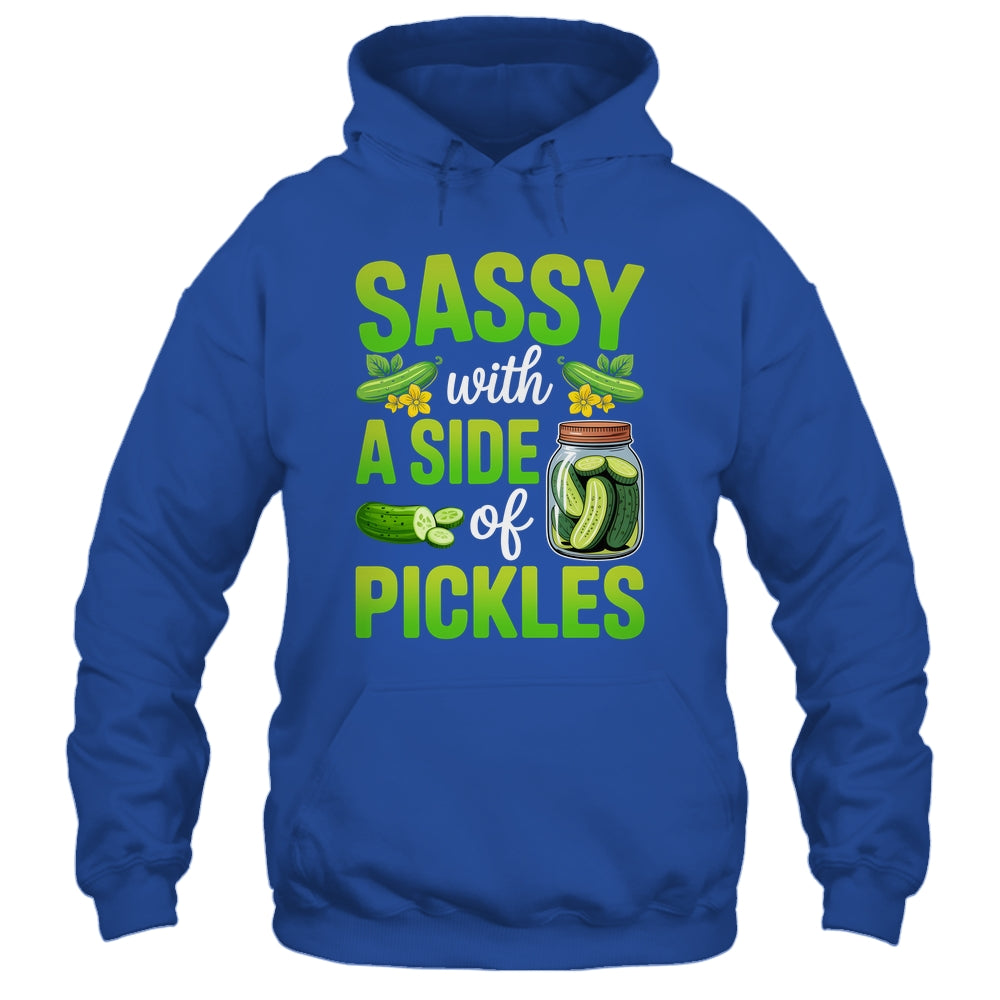 Pickle Lover Funny Sassy With A Side Of Pickles Shirt & Tank Top | siriusteestore