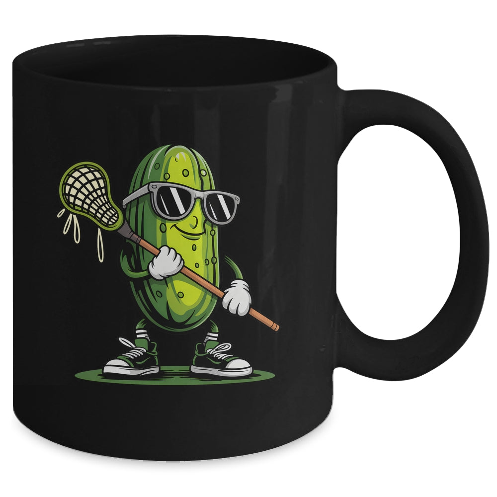 Pickle Playing Lacrosse Funny Sports For Boys Men Women Mug | siriusteestore