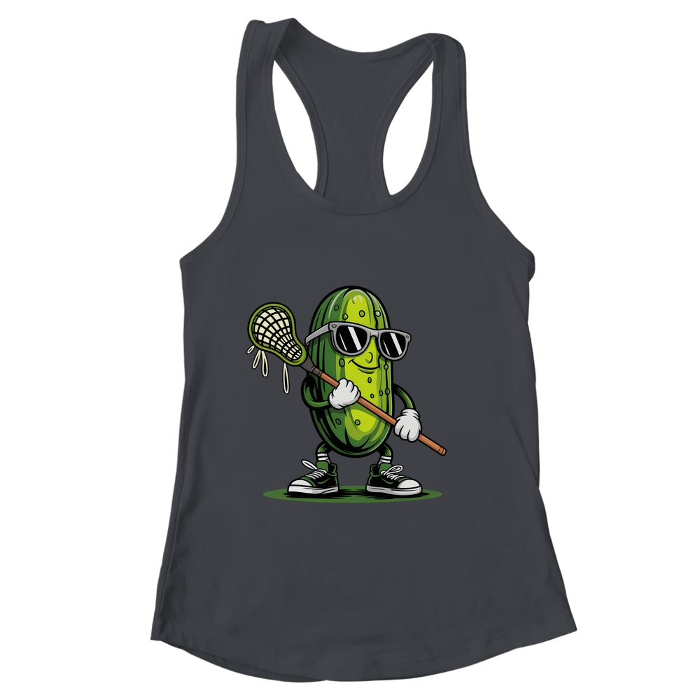 Pickle Playing Lacrosse Funny Sports For Boys Men Women Shirt & Tank Top | siriusteestore