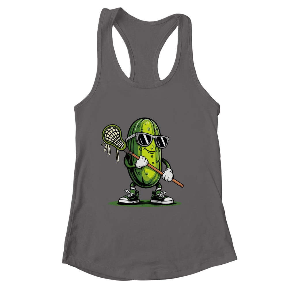 Pickle Playing Lacrosse Funny Sports For Boys Men Women Shirt & Tank Top | siriusteestore