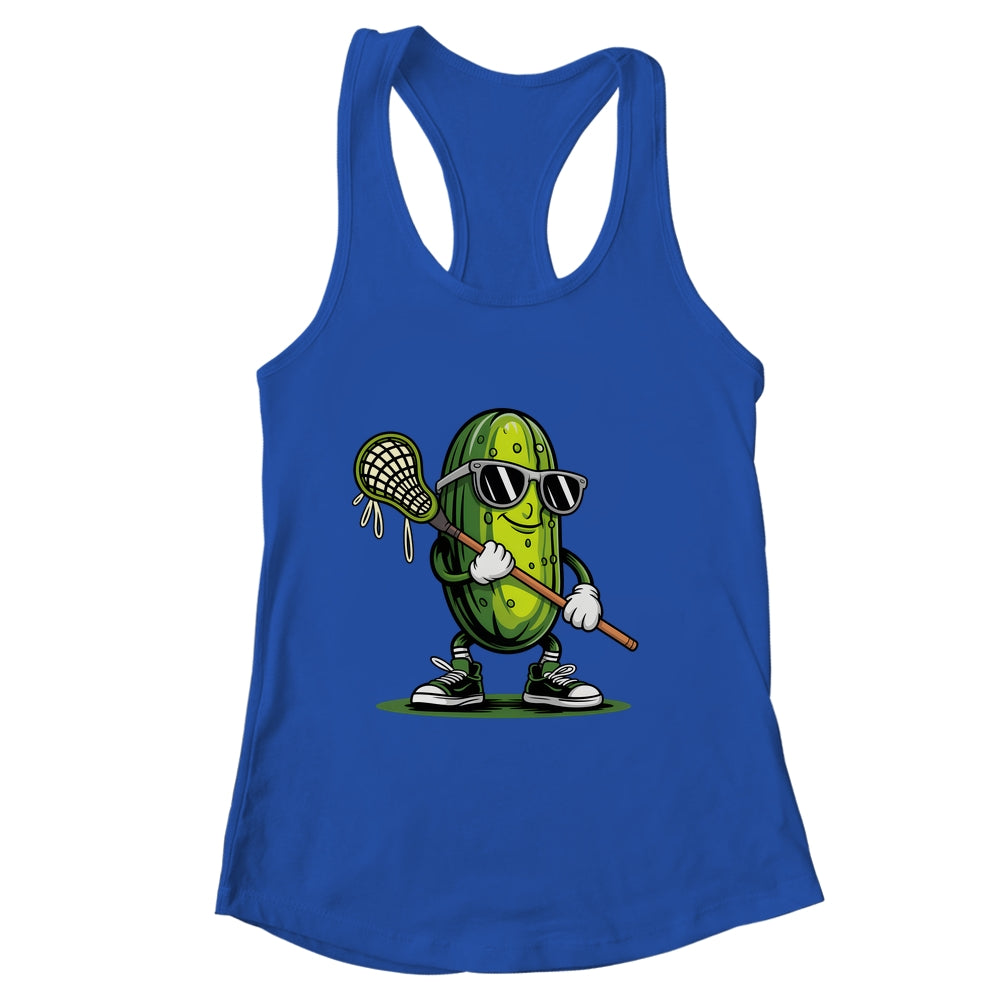 Pickle Playing Lacrosse Funny Sports For Boys Men Women Shirt & Tank Top | siriusteestore