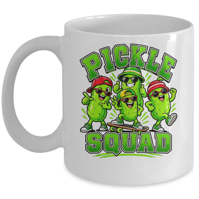 Pickle Squad Skateboard Funny Pickles Food Lover Humor Mug | siriusteestore