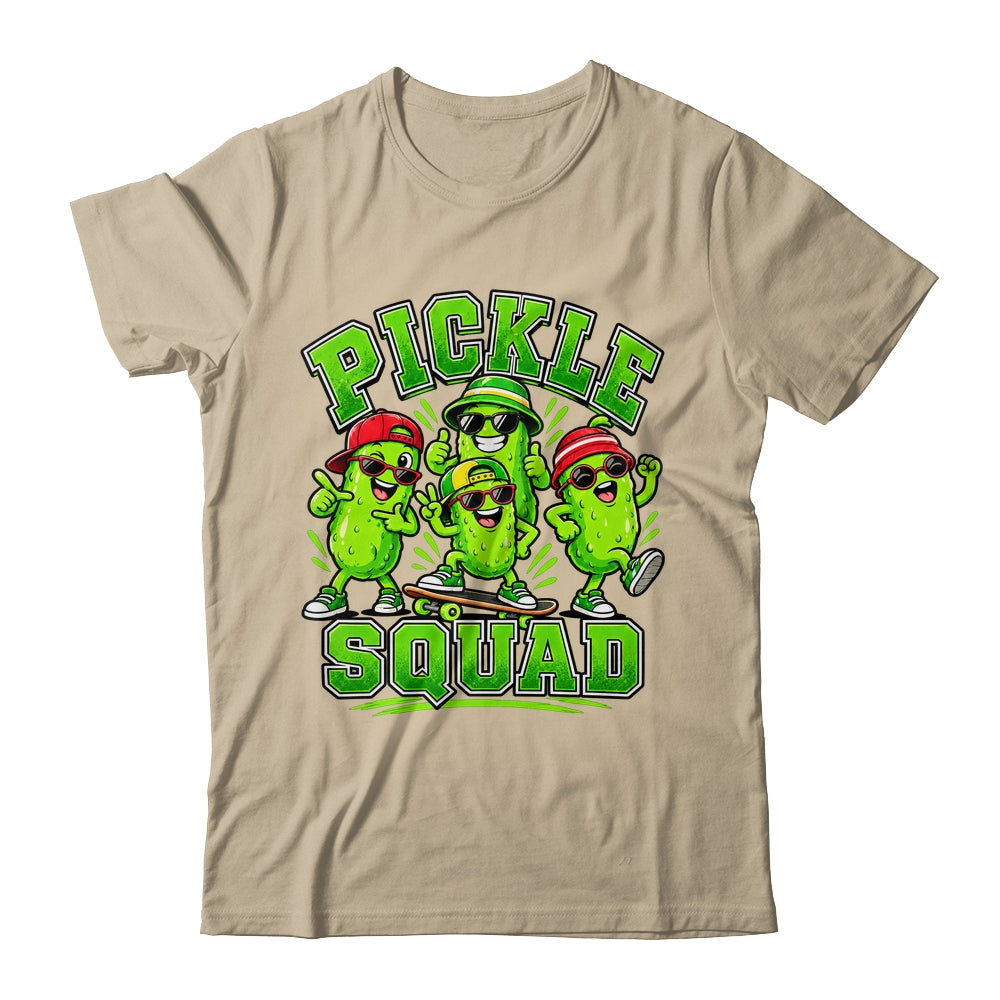 Pickle Squad Skateboard Funny Pickles Food Lover Humor Shirt & Tank Top | siriusteestore