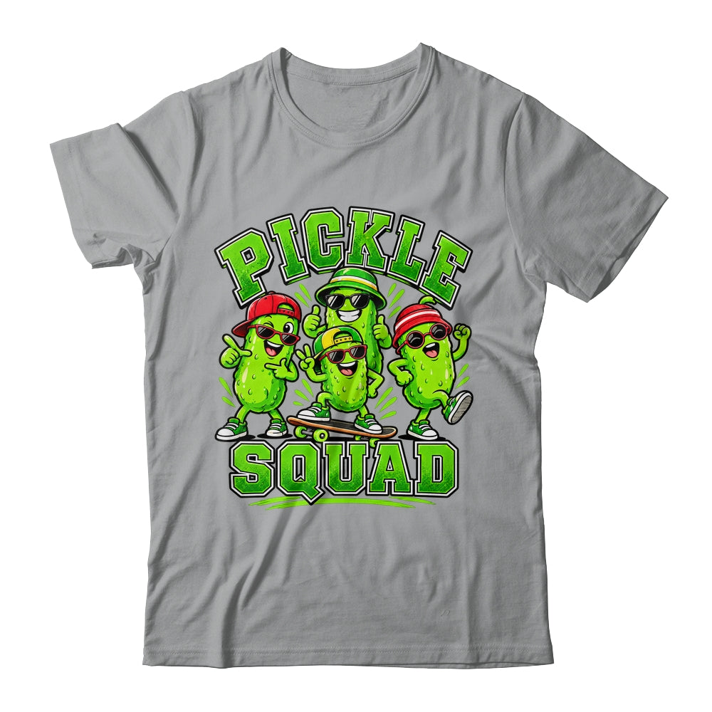 Pickle Squad Skateboard Funny Pickles Food Lover Humor Shirt & Tank Top | siriusteestore