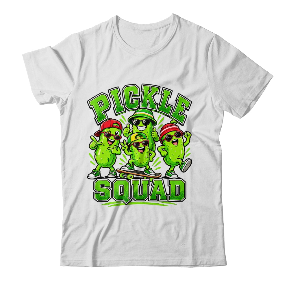 Pickle Squad Skateboard Funny Pickles Food Lover Humor Shirt & Tank Top | siriusteestore