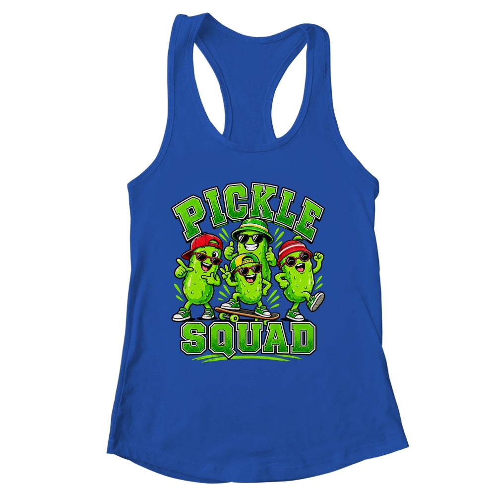 Pickle Squad Skateboard Funny Pickles Food Lover Humor Shirt & Tank Top | siriusteestore