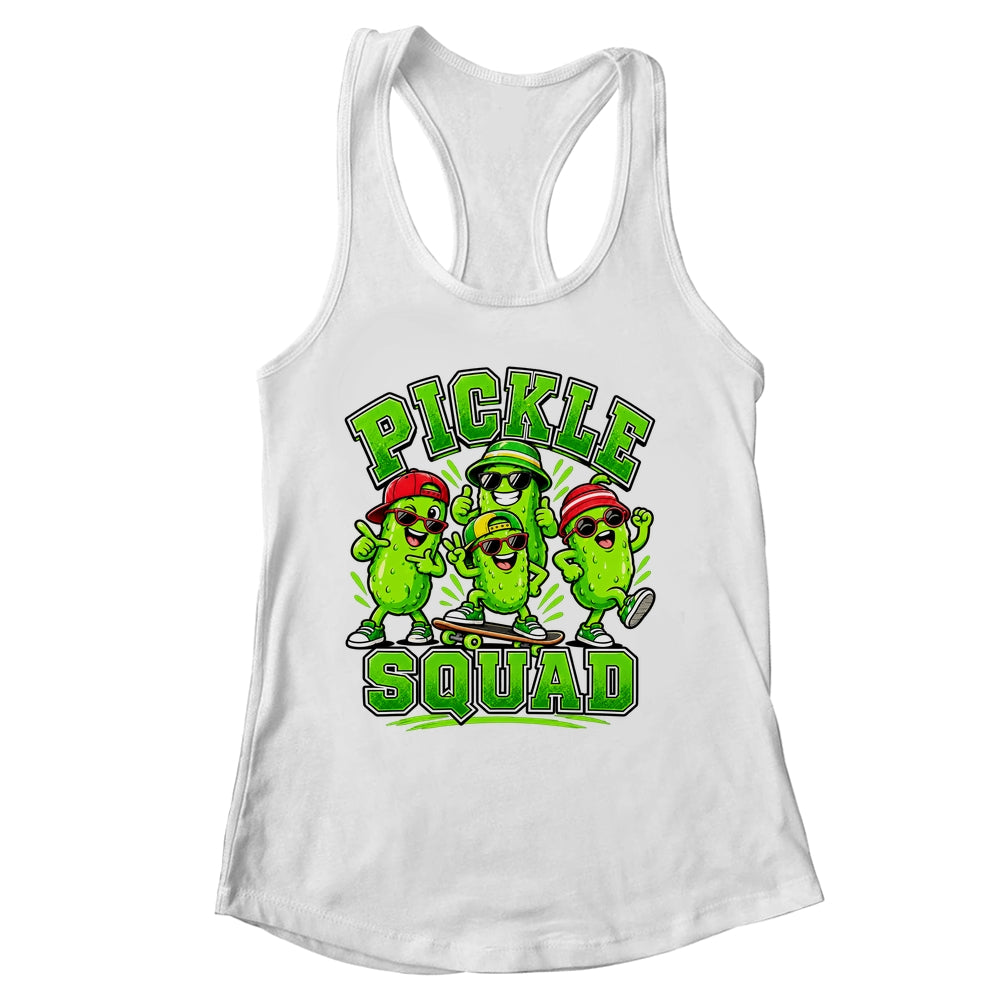 Pickle Squad Skateboard Funny Pickles Food Lover Humor Shirt & Tank Top | siriusteestore