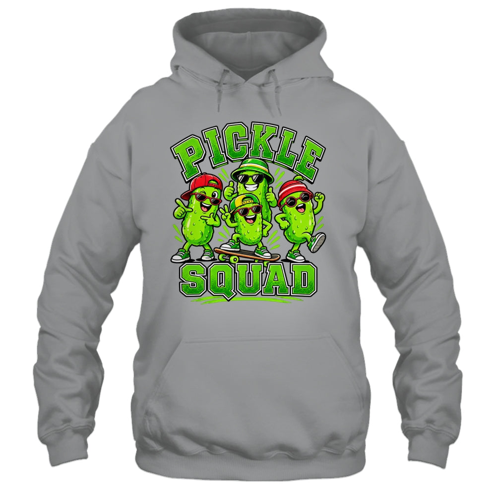 Pickle Squad Skateboard Funny Pickles Food Lover Humor Shirt & Tank Top | siriusteestore