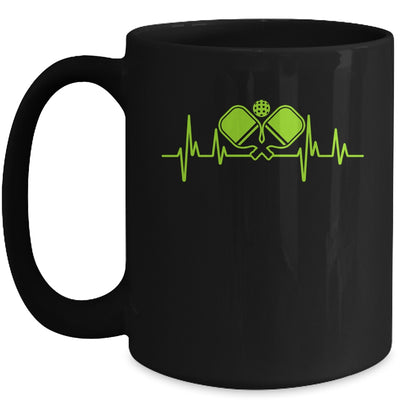 Pickleball Art For Men Women Heartbeat Pickleball Lover Mug | siriusteestore