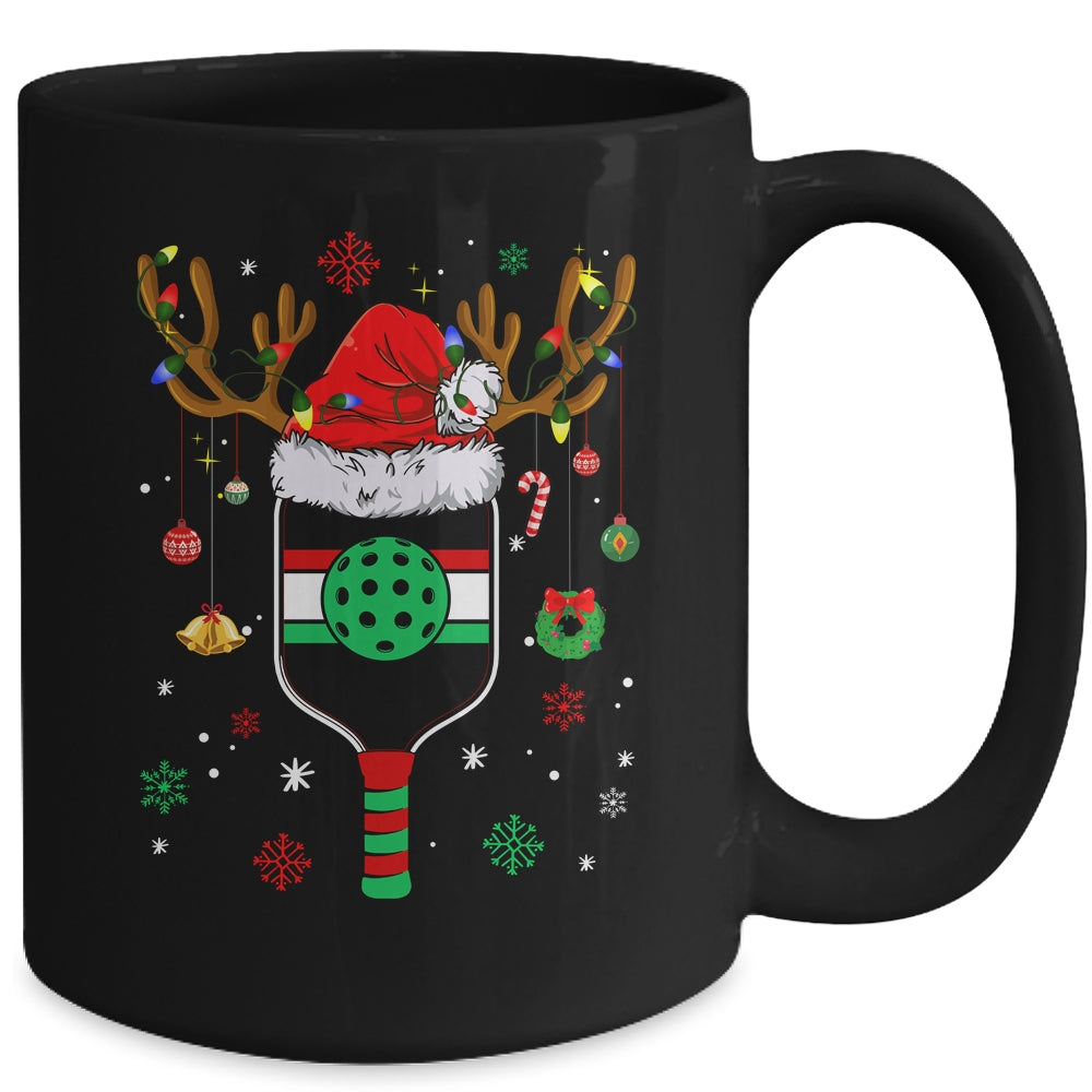 Pickleball Player Christmas Holiday Reindeer Xmas Women Men Mug | siriusteestore