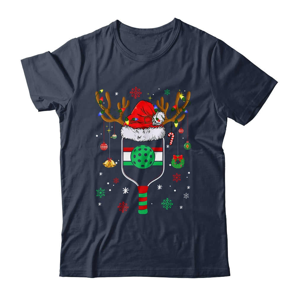 Pickleball Player Christmas Holiday Reindeer Xmas Women Men Shirt & Sweatshirt | siriusteestore