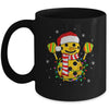 Pickleball Snowman Santa Hat Lights Christmas Pickleball Mug | siriusteestore