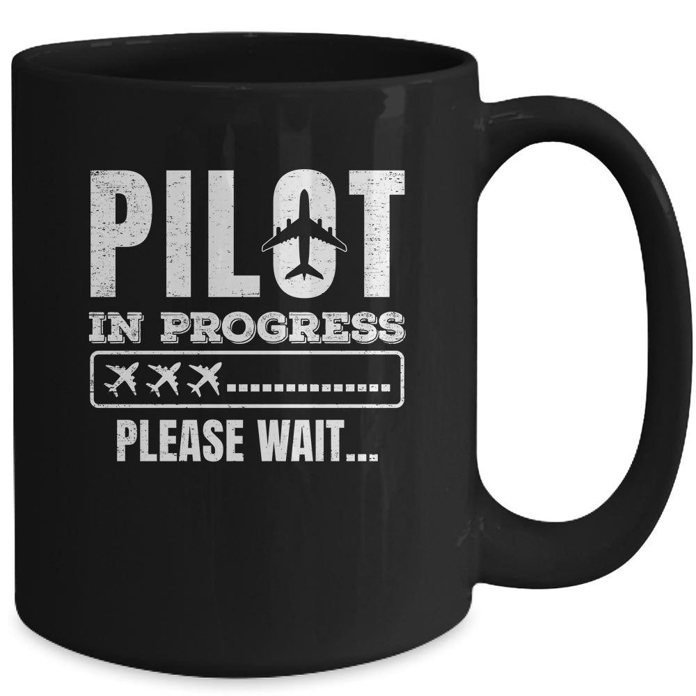 Pilot In Progress Airline Pilot Aviation Aircraft Lover Mug | siriusteestore