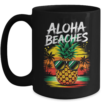 Pineapple Funny Aloha Beaches Beaches Hawaii Hawaiian Surfing Mug | siriusteestore