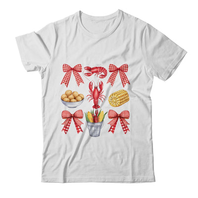 Pink Bow Cute Coquette Crawfish Boil Season Girl Aesthetic Shirt & Tank Top | siriusteestore