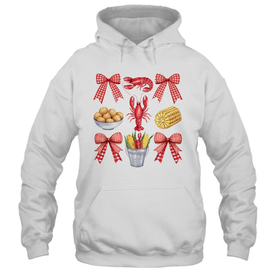 Pink Bow Cute Coquette Crawfish Boil Season Girl Aesthetic Shirt & Tank Top | siriusteestore