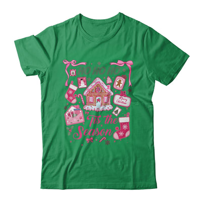 Pink Christmas Tis The Season Xmas Cute Girly Holiday Women Shirt & Sweatshirt | siriusteestore
