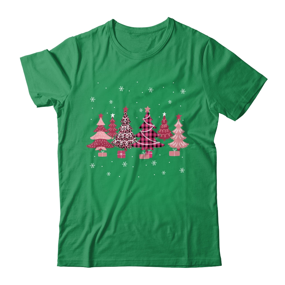 Pink Christmas Trees Oh Beautiful Christmas Tree Women Girl Shirt & Sweatshirt | siriusteestore