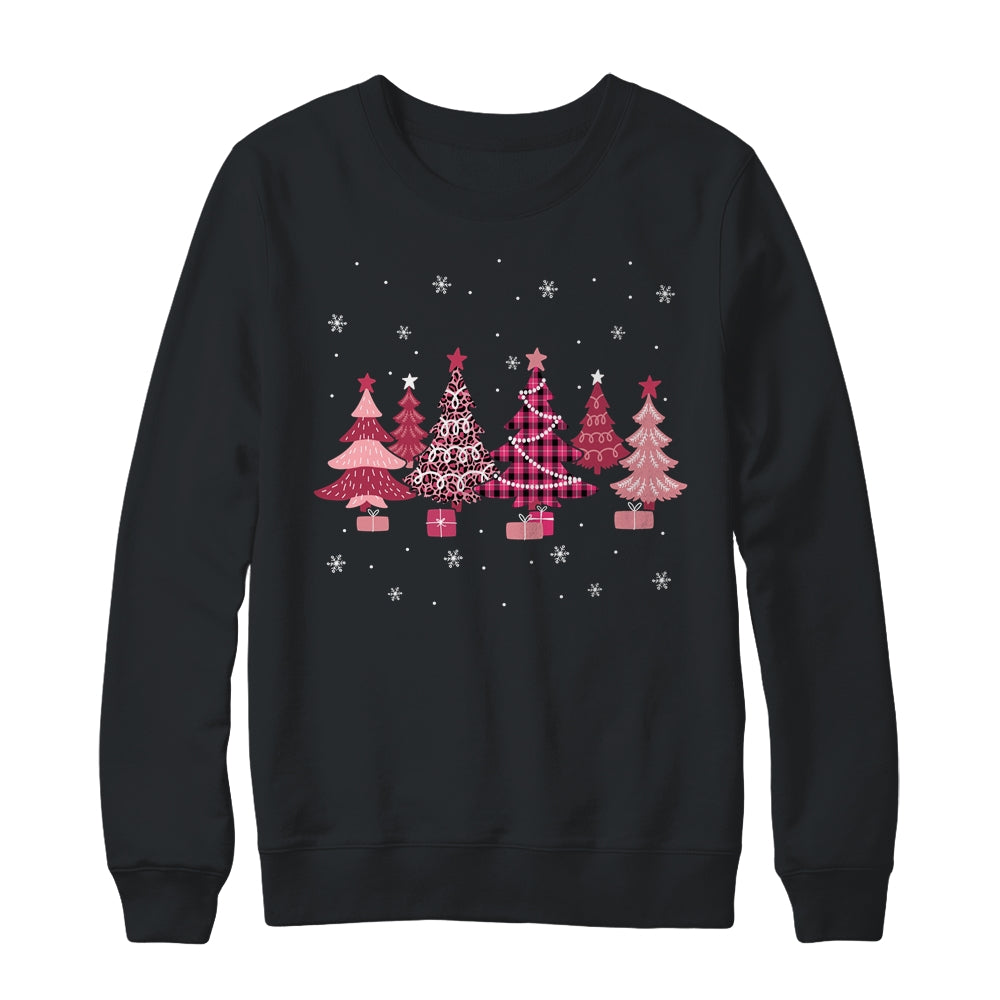Pink Christmas Trees Oh Beautiful Christmas Tree Women Girl Shirt & Sweatshirt | siriusteestore