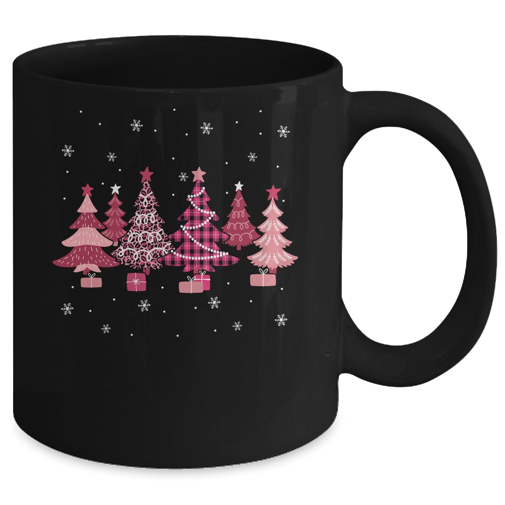 Pink Christmas Trees Oh Beautiful Christmas Tree Women Girl Mug | siriusteestore