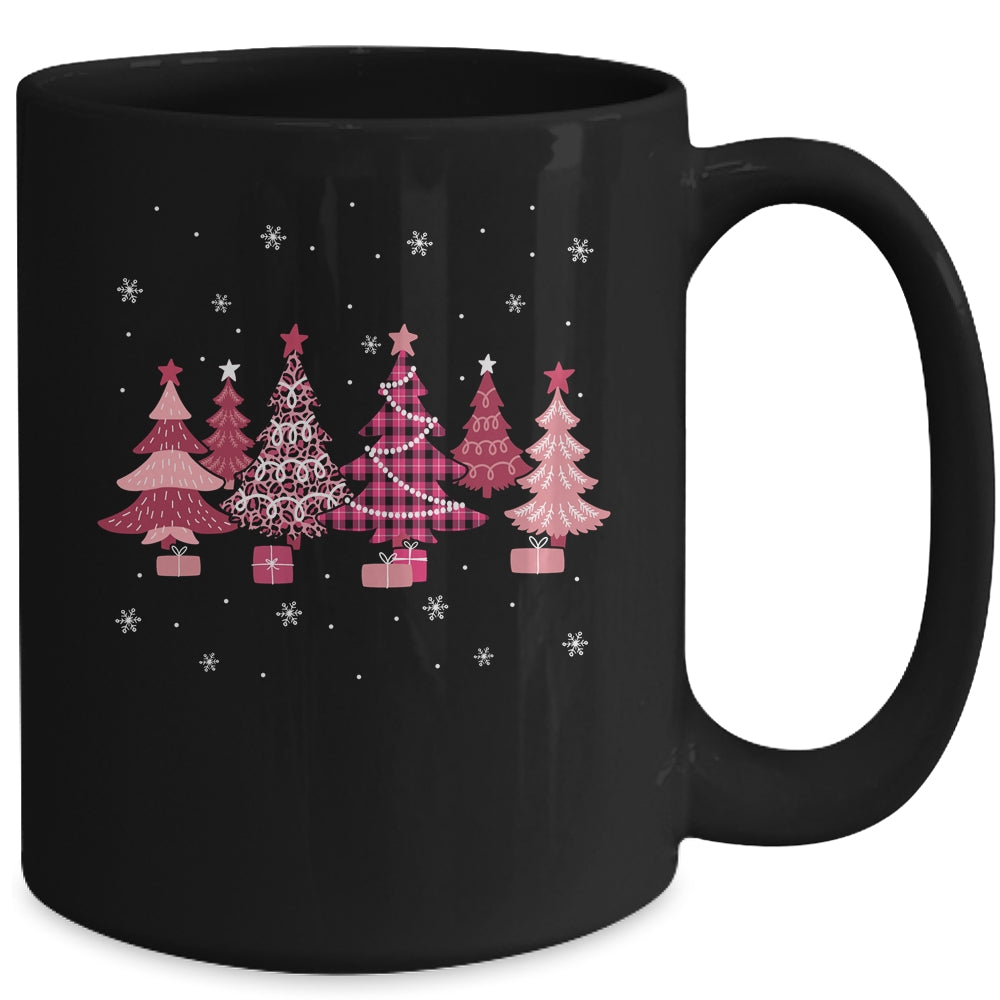 Pink Christmas Trees Oh Beautiful Christmas Tree Women Girl Mug | siriusteestore