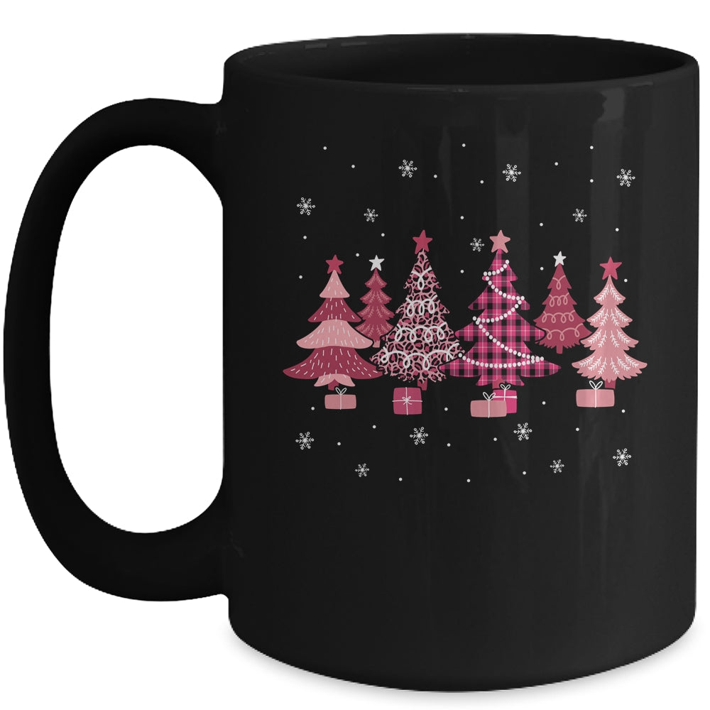 Pink Christmas Trees Oh Beautiful Christmas Tree Women Girl Mug | siriusteestore