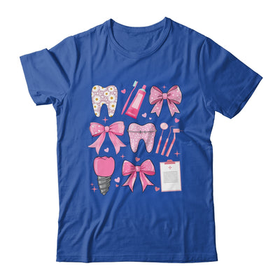Pink Coquette Bow Cute Teeth Dentist Squad Dental Assistant Shirt & Hoodie | siriusteestore